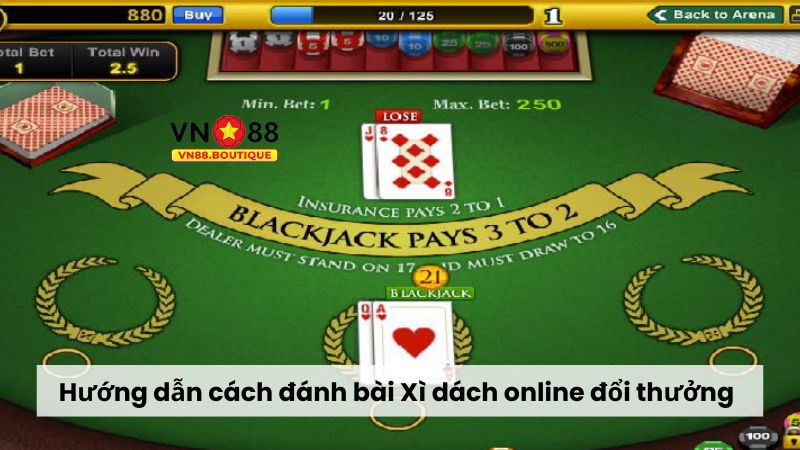 Hướng dẫn cách chơi Xì dách online đổi thưởng dễ thắng 2 Hướng dẫn cách đánh bài Xì dách online đổi thưởng chuẩn