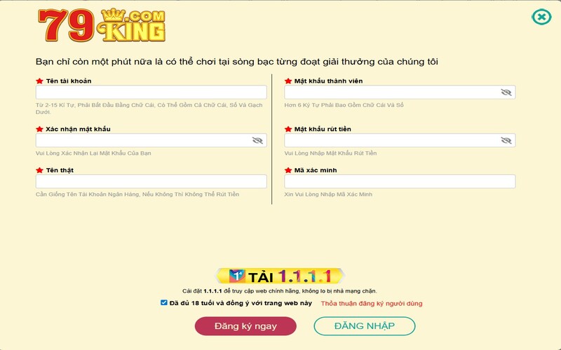 Hướng dẫn đăng ký 79king – mở tài khoản chơi game nhanh, nhận thưởng cực khủng 2 Quá trình đăng ký tài khoản tại 79King như thế nào?