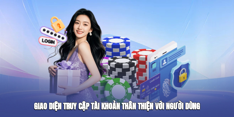 Giao diện đăng nhập được thiết kế cực kỳ thân thiện